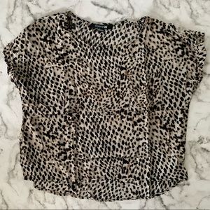 Leopard crop top